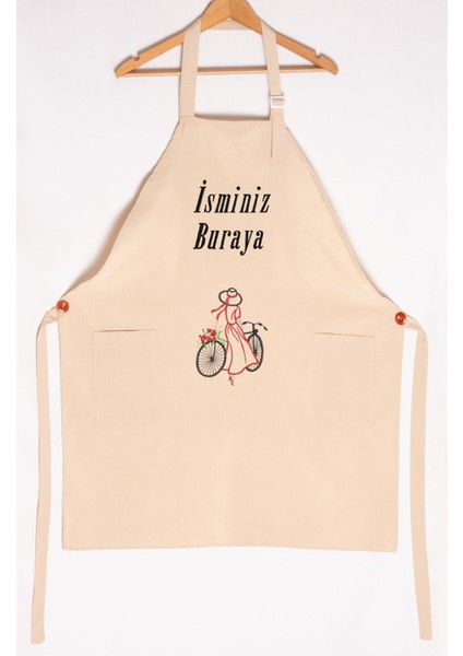 Mutfak Önlüğü Kişiye ve İsme Özel Nakışlı Mutfak Önlüğü Bisiklet Farklı Renkler fiyatları
