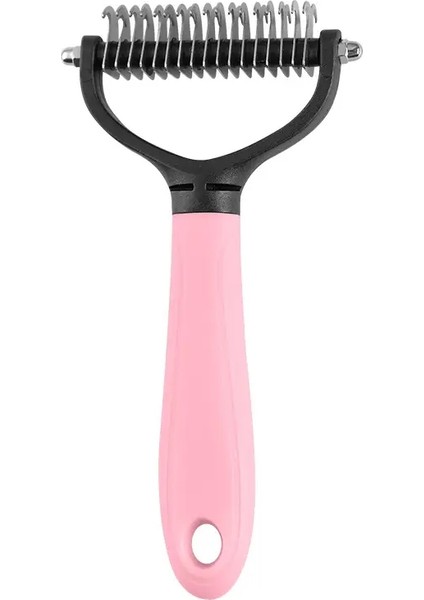 1pc Pet Dematting Tarak - Kedi Köpekleri Için 2 Taraflı Yetersiz Tırmık - Kolay Paspaslar Için Güvenli Tımar Aracı Renk Çıkarma: Pink L (Yurt Dışından)