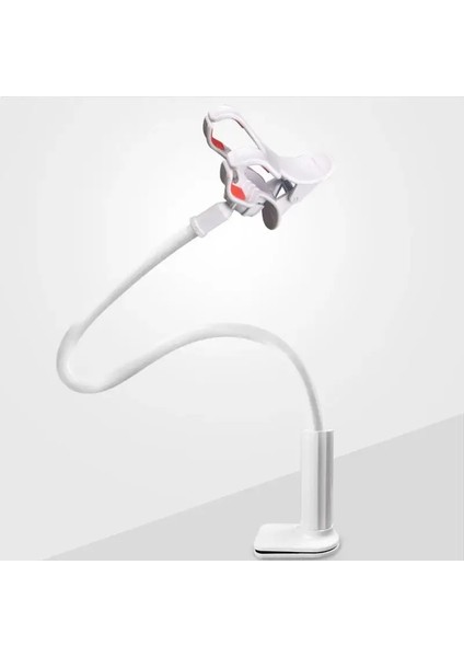 360 Clip Cep Telefon Tutucu Stand Taşınabilir Esnek Tembel Yatak Masaüstü Braket Akıllı Telefonlar Masa Yatak Montajı Stand Base Desteği 75CMCOLOR: Mavi (Yurt Dışından)