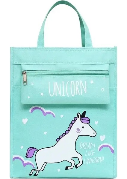 Taşınabilir Sevimli Bilgi Çantası Büyük Çocuk Eğitim Çantası Tuval Kalem Çantası Okul Malzemeleri Depolama Çantası Karikatür Kalem Kılıfı Öğrenci Çantası Renk: 07 (Yurt Dışından)