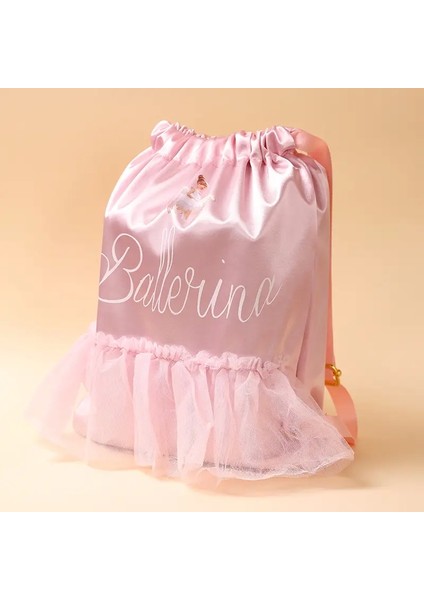 Çocuklar Dance Bale Çantası Büyük Kapasiteli Moda Çantası Özel Dans Çantası Çocuklar Yoga Çantası Için Seyahat Çantası Dantel Çantası Renk: Pembe (Yurt Dışından)