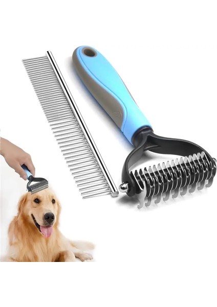 Pet Dog Çok Sonraki 2 Pcs Demattıng Aracı Pet Pro Tramıng Araçlar Kat Dogcolor Için Demattıng Cood: Mavi (Yurt Dışından)