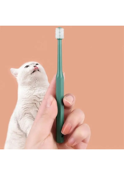 Kedi Diş Fırçası Yumuşak Saç Fırçası Kediler Için Ağız Temizleme Kedi Fırça Diş Temizleme Evcil Hayvan Tımarlama Kediler Diş Fırçası Evcil Hayvan Ürünleri Renk: Yeşil (Yurt Dışından)