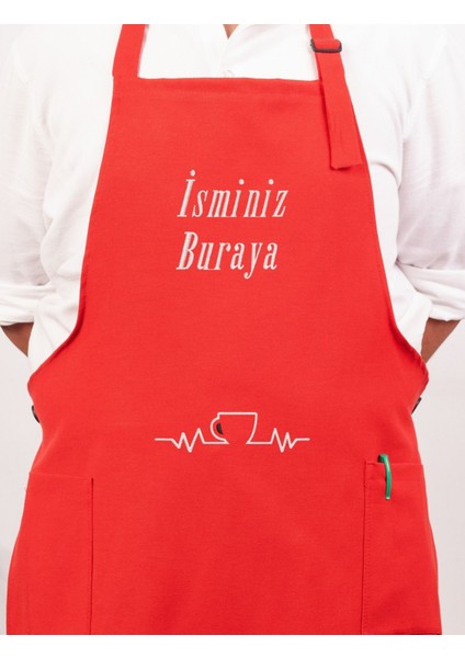 Mutfak Önlüğü Kişiye ve Isme Özel Nakışlı Mutfak Önlüğü Fincan Farklı Renkler fiyatları
