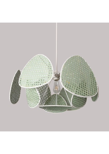 Mylamp Yeşil Bulut Doğal Hazeran Avize 75X35 Cm, 9+1 ve 3+1 Duylu modelleri
