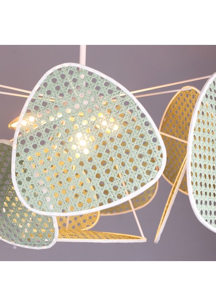 Mylamp Yeşil Bulut Doğal Hazeran Avize 75X35 Cm, 9+1 ve 3+1 Duylu fırsatları