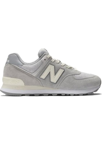 574 Leather Unisex Sneaker Hakiki Deri Günlük Spor Ayakkabı Gri