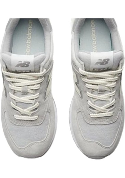 574 Leather Unisex Sneaker Hakiki Deri Günlük Spor Ayakkabı Gri modelleri