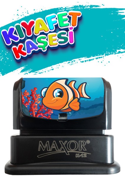 Kıyafet Kaşesi Balık Temalı Öğrenci Kaşesi / Kıyafet Etiketi / Kumaş Kıyafet Kaşesi