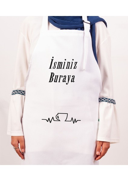 Mutfak Önlüğü Kişiye ve İsme Özel Nakışlı Mutfak Önlüğü Fincan Farklı Renkler fiyatları