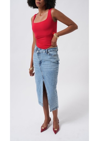 Kare Yaka Kalın Askılı Bodysuit modelleri