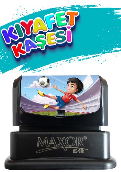 Kıyafet Kaşesi Futbol Temalı Öğrenci Kaşesi / Kıyafet Etiketi / Kumaş Kıyafet Kaşesi
