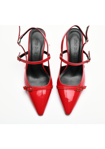 Asta Kısa Topuklu Tokalı Rugan Stiletto modelleri