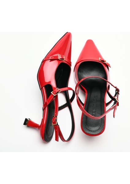 Asta Kısa Topuklu Tokalı Rugan Stiletto indirimleri