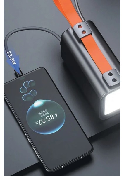 30.000MAH Siyah Kablolu Hızlı Sarj 22.5W Dijital Göstergeli Powebank Fenerli Kamp Ev Ofis Powerbank fiyatları