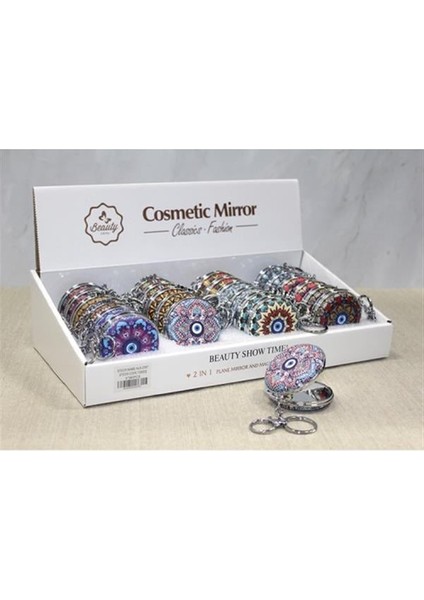 Taşlı El Aynası Anahtarlık Model 2