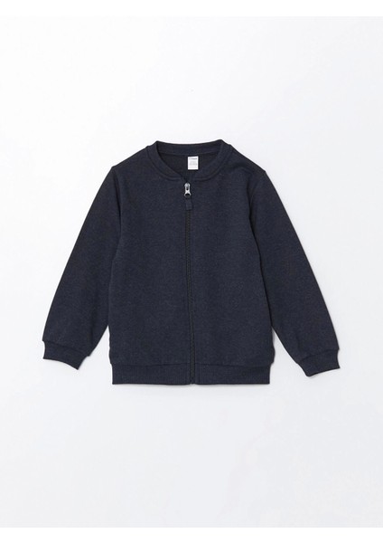 Lcw Kids Indigo Basic Erkek Çocuk Fermuarlı Sweatshirt modelleri