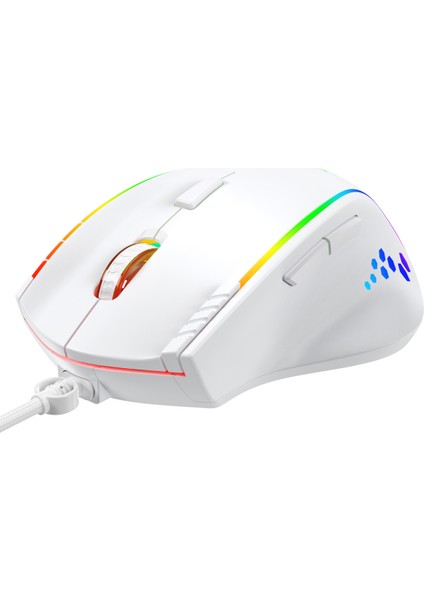 Luxor Gaming Gamer Oyuncu Mouse 12800DPI Beyaz
