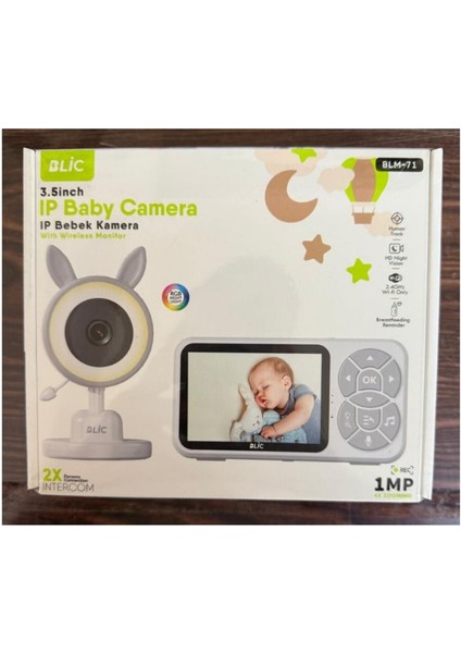 Bebek Kamerası Kumandalı Monitörlü Karşılıklı Konuşma Rgb Işıklı Hdgece Görüslü Hatırlatıcılı Kamera fırsatları