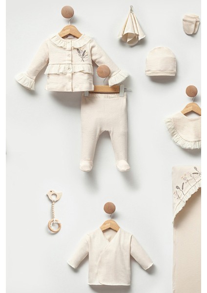 Kız Bebek Hastane Çıkış Seti Fırfırlı Hediyelik Kutulu 10 Parça fiyatları