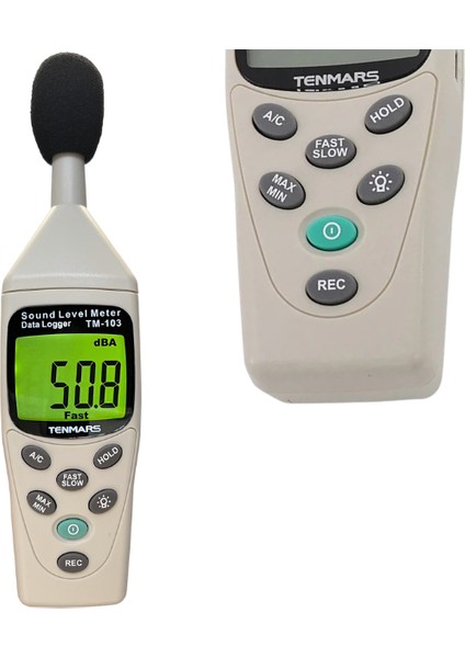 TM-103 Profesyonel Ses Desibel Ölçer | Datalogger Özellikli