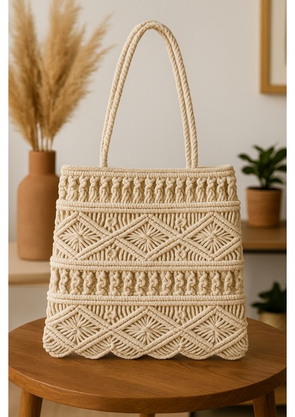 Makrome El Örgüsü Elit Seri Omuz 'çantası