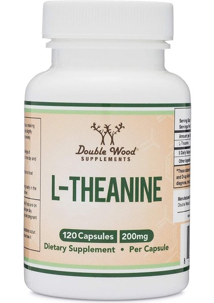 L-Theanine 200MG 120 Capsules Synergy With Magnesium L-Threonate And Apigenin