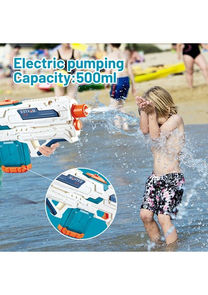 Elektrikli Güçlü Xl Boy Su Tabancası Bataryalı Otomatik Tabanca ( Çocuklar ve Yetişkinler Için )
