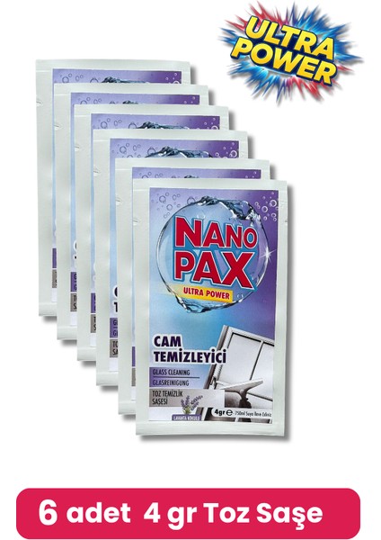 Cam Temizlik Toz Temizlik Saşesi (6 Adet x 4gr) fiyatları