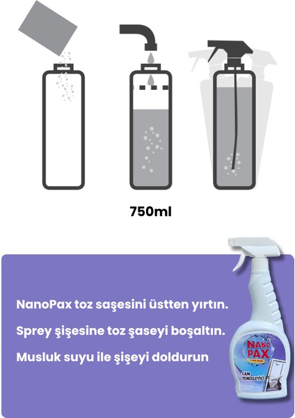Cam Temizlik Toz Temizlik Saşesi (6 Adet x 4gr) fırsatları