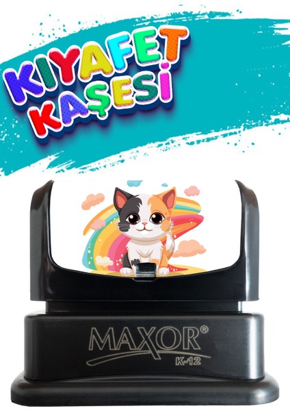 Kıyafet Kaşesi Yavru Kedi Temalı Öğrenci Kaşesi / Kıyafet Etiketi / Kumaş Kıyafet Kaşesi