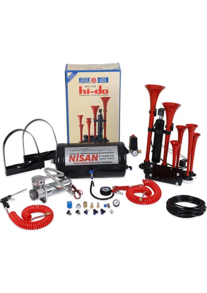 6 Borulu Dadan Korna Ekipmanlı Set