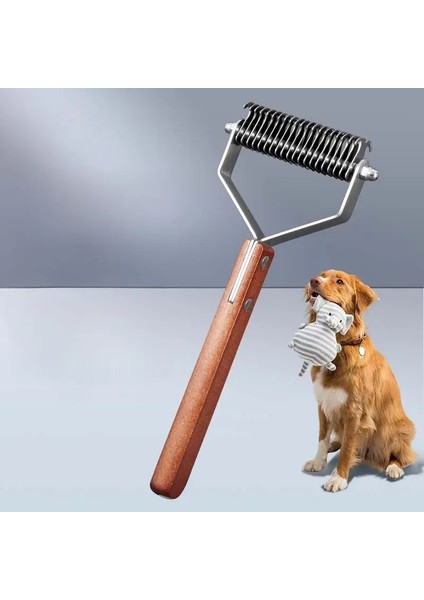 Pet Eptepoval Troc Cat Köpek Fırçası Pet Saç Bakım Aracı Yavru Köpek Saç Dökülme Taraklar Pet Kürk Kırpma Dematting Deshedding Fırça: 16CM x 7cm (Yurt Dışından)