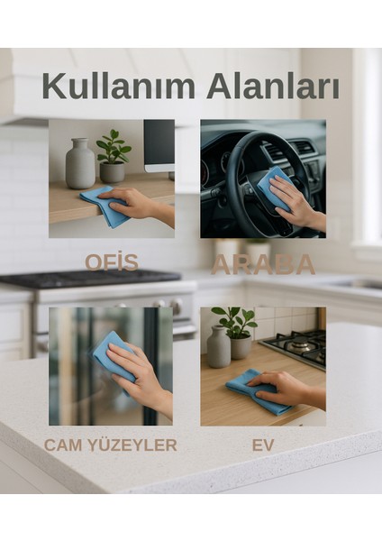 2'li Mikrofiber Bez – Leke ve Iz Bırakmayan Temizlik Bezi (40X60) fiyatları