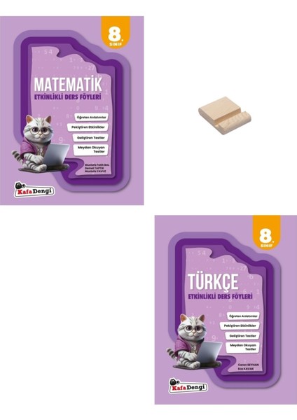 LGS 8. Sınıf Matematik ve Türkçe Etkinlikli Ders Föyleri - Telefon Tutucu