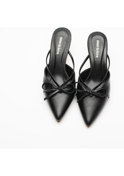 Fiorella Kurdele Detaylı Yüksek Topuk Kadın Terlik Ayakkabı fiyatları