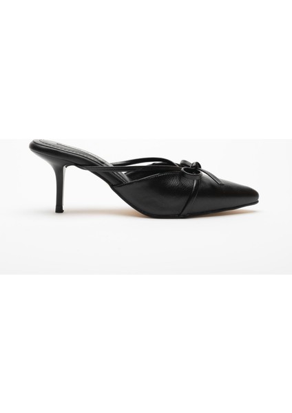 Fiorella Kurdele Detaylı Yüksek Topuk Kadın Terlik Ayakkabı fırsatları