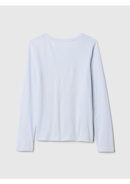Kız Çocuk Mavi Grafikli T-Shirt fiyatları