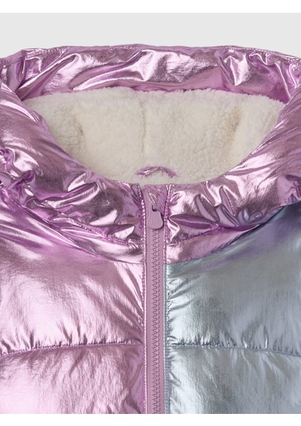 Kız Bebek Çok Renkli Puffer Şişme Mont fiyatları