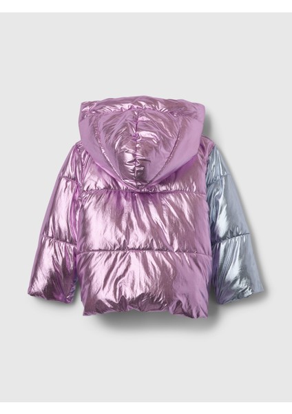 Kız Bebek Çok Renkli Puffer Şişme Mont modelleri