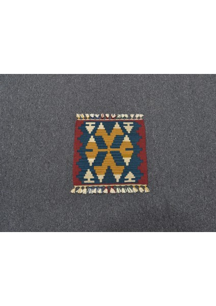 Yeni El Dokuma Kare Köşe Sandalye Minderi Pınarbaşı Kayseri Yün Kilim 5980 fiyatları