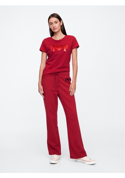 Kadın Bordo Gap Logo T-Shirt fırsatları