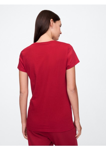 Kadın Bordo Gap Logo T-Shirt indirimleri
