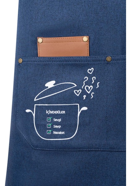 Lacivert Centilmen Mutfak Önlüğü modelleri