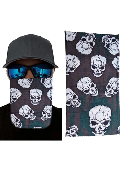 Motorcu Boyunluk Baf Buff Bandana 25X48 cm Model 4 (5047)