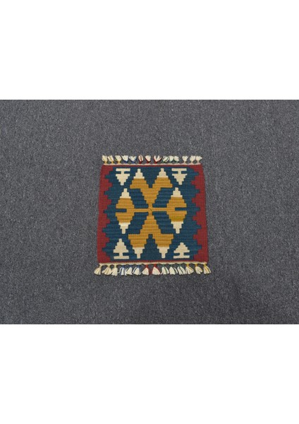 Yeni El Dokuma Kare Köşe Sandalye Minderi Pınarbaşı Kayseri Yün Kilim 5980 fırsatları