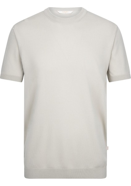 Haki Regular Fit Bisiklet Yaka Rayon Tişört