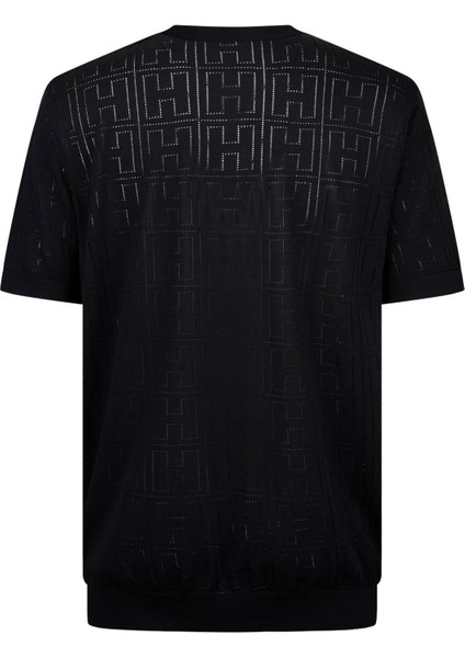 Siyah Regular Fit Bisiklet Yaka Rayon Tişört fiyatları