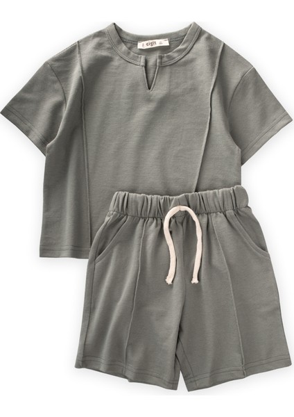 V Yakalı Kapri Takım 2-7 Yaş Yeşil