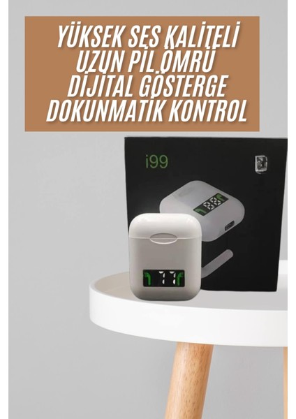 Bluetooth Kulaklık Dokunmatik Kontrol Uzun Pil Ömrü Dijital Göstergeli fiyatları